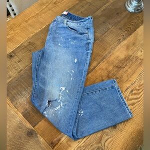 Cabi 100% Boyfriend Jeans, Size 10, denim blue